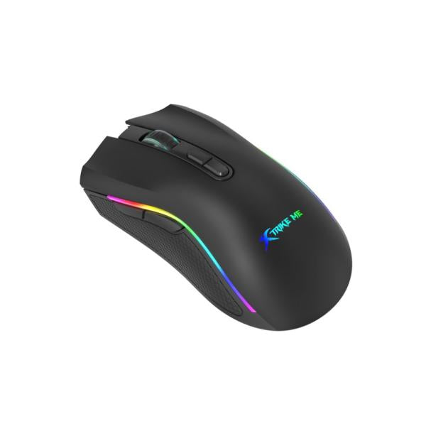 Xtrike Me GM-314 BK black wired gaming mouse with RGB lighting and ergonomic design