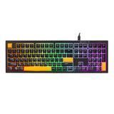 Xtrike Me KB-512 wired keyboard with mechanical-feel switches, USB-C connectivity, and dedicated multimedia keys for professional and gaming use