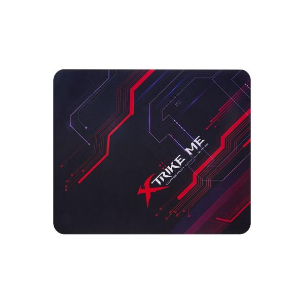 Xtrike Me MP-005 medium gaming mouse pad with anti-slip rubber base and smooth cloth surface