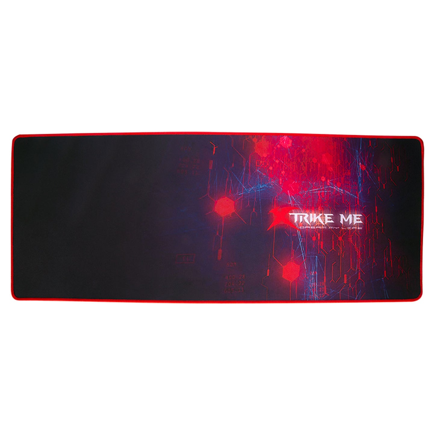 XTRIKE ME MP-206 large gaming mousepad featuring an ultra-wide surface and anti-slip rubber base for professional gaming