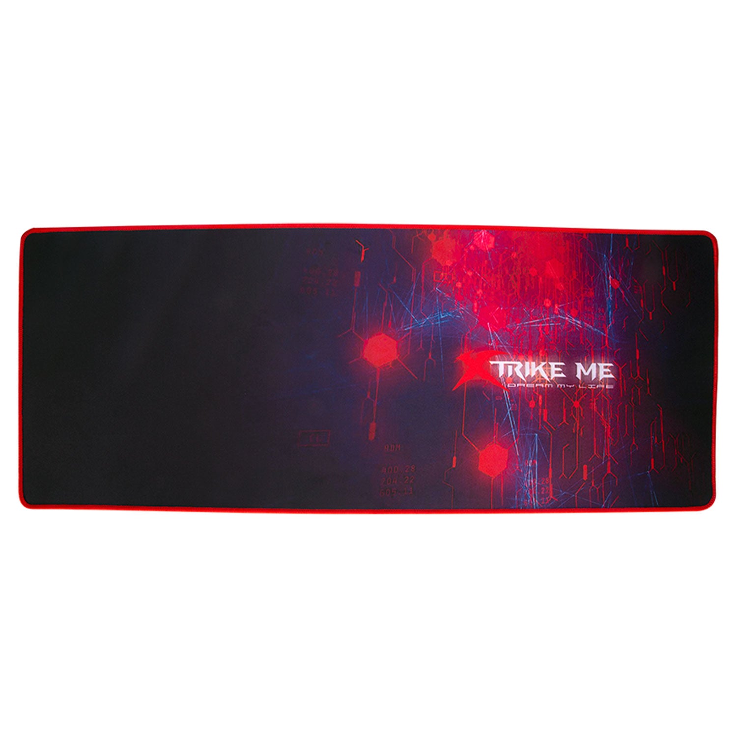 XTRIKE ME MP-206 large gaming mousepad featuring an ultra-wide surface and anti-slip rubber base for professional gaming