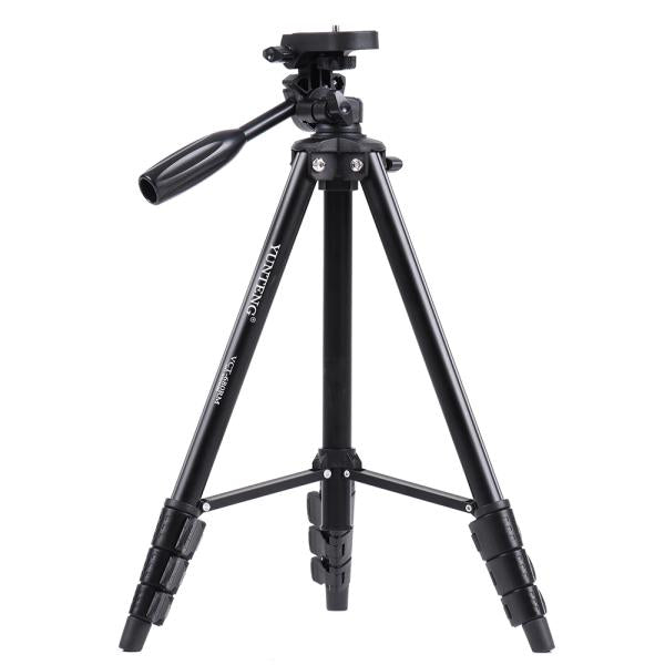 Yungteng VCT-680RM professional tripod stand with 3-way fluid pan head for DSLR cameras