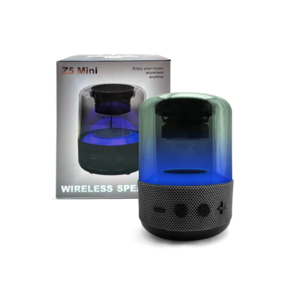 Z5 Mini RGB portable wireless Bluetooth speaker with colorful LED lights and 400mAh battery